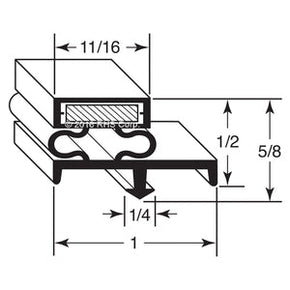 10-770, 3576 , IMPERIAL BROWN, GASKET, MAG 38" X 84-3/4", 3S OD Compatible with  IMPERIAL BROWN 3576