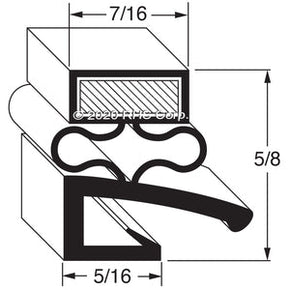 32-237, 280834-2 , HOBART, GASKET, 17" X 24-1/2" Compatible with  HOBART  280834-2