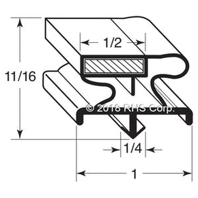 60-799, 341-60272-07 , TRAULSEN, GASKET, 11-3/4" X 26-1/2" OD Compatible with  TRAULSEN  341-60272-07