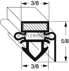 57-097, 34389 , SILVER KING, GASKET, 25-1/4 X 53-1/4 BLK Compatible with  SILVER KING 34389