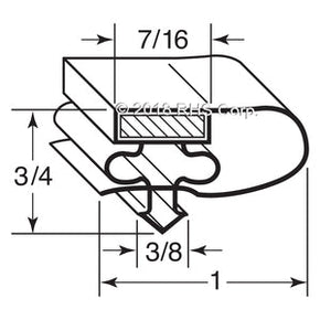 11-695, 69236 , ARCTIC AIR, GASKET, 26-1/4" X 27-1/2", OD Compatible with  ARCTIC AIR 69236