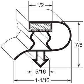 17-551, 1701338 , DELFIELD, GASKET, 25-1/4" X 51-1/4" -GJ- Compatible with  DELFIELD 1701338