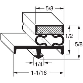 44-318, 077932 , NORLAKE, GASKET, 50-1/2" X 78-3/4" O.D. -SV- Compatible with  NORLAKE 77932