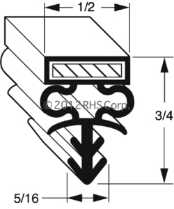 60-381, 341-41448-01 , TRAULSEN, GASKET, 22-3/4 X 29-1/2 SV Compatible with  TRAULSEN  341-41448-01