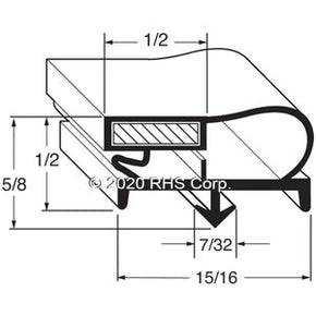 36-006, 1030211 , LEER, GASKET, 27" X 26-15/16" O.D. Compatible with  LEER 1030211