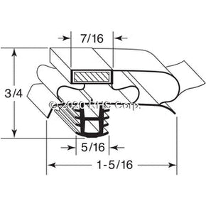 17-749, 1701530 , DELFIELD, GASKET, 30-1/8" X 11-5/8", A/C Compatible with  DELFIELD 1701530