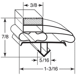 14-452, DG29-00 , EVEREST, GASKET, MAG, 11-1/2" X 28-3/8" Compatible with  EVEREST  DG29-00