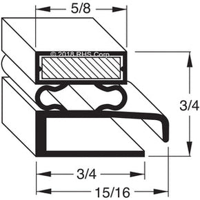 09-043, 20351 , CONTINENTAL, GASKET, 29-1/2" X 66" Compatible with  CONTINENTAL 20351