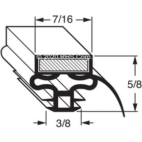 44-295, 127755 , NORLAKE, GASKET, 25-1/2" X 53-1/4" Compatible with  NORLAKE 127755