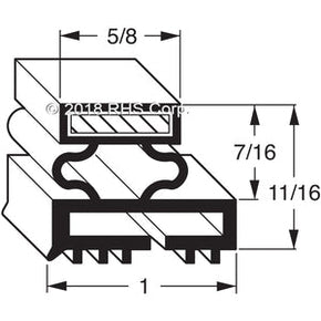 06-035, 018610 , BALLY, GASKET, 35-3/4" X 78-1/2" 3S Compatible with  BALLY 18610