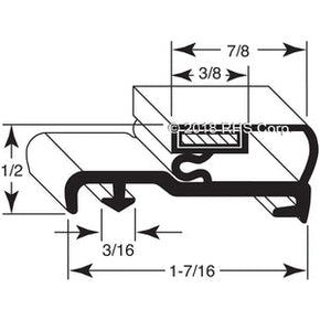 07-650, 44PUR016-2 , GEMTRON, GASKET, 29-7/8" X 72-7/8" -SV- Compatible with  GEMTRON  44PUR016-2