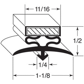 07-505, 64130 , POLAR KING, GASKET, 29-3/4" X 78-1/2" OD 3S Compatible with  POLAR KING 64130