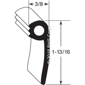 17-603, GS-2398 , ALTO-SHAAM, GASKET, SILICONE 3/8" X 10FT, GRAY Compatible with  ALTO-SHAAM  GS-2398