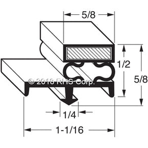 07-400, 3036 , ARCTIC INDUSTRIES, GASKET, 36-1/4" X 79" 3S -SV- Compatible with  ARCTIC INDUSTRIES 3036