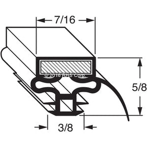 67-304, DS43300100 , TURBO AIR, GASKET, 12-3/4" X 23-1/4" Compatible with  TURBO AIR  DS43300100