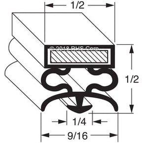 09-107, 2-734 , CONTINENTAL, GASKET, 21-3/8" X 60-1/4" GJ Compatible with  CONTINENTAL  2-734