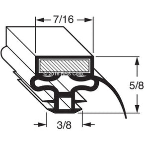 44-337, 145786 , NORLAKE, GASKET, 25-3/4" X 25-1/2" Compatible with  NORLAKE 145786