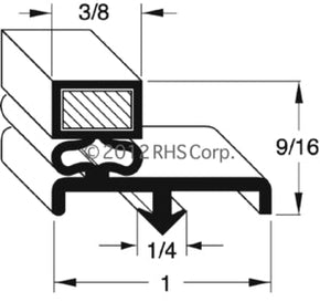 27-151, 703-678C OLD , BEVERAGE-AIR, GASKET, 19-5/8" X 30-3/8" -SV- Compatible with  BEVERAGE-AIR  703-678C OLD