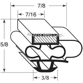 07-100, BASF2 GASKET , BLUE AIR, GASKET, 24-1/8" X 52-1/2" GRAY Compatible with  BLUE AIR  BASF2 GASKET