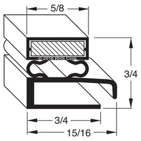 60-826, 341-60142-00 , TRAULSEN, GASKET, 25-5/8" X 28" Compatible with  TRAULSEN  341-60142-00