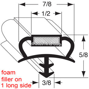 44-112, 002593 , NORLAKE, GASKET, 21-7/8" X 53" DART Compatible with  NORLAKE 2593