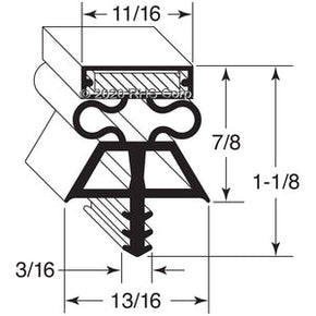 11-258, 24658 , INTERNATIONAL COLD STORAGE, GASKET, 32-1/4" X 78-3/4", 3S Compatible with  INTERNATIONAL COLD STORAGE 24658