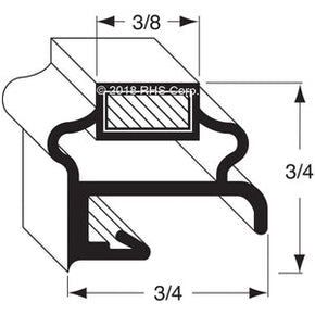 17-288, 1701077 , DELFIELD, GASKET, 13" X 29-1/2" -SV- Compatible with  DELFIELD 1701077