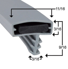 Vollrath 25568-1075-0 Compatible Door Gasket