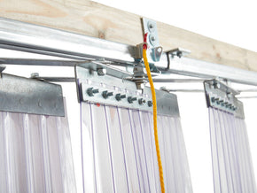 Accordion Folding Strip Curtain Door Work Place Separation